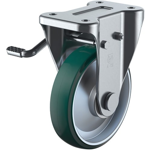 ユーエイ プレート式 固定 キャスター ウレタン