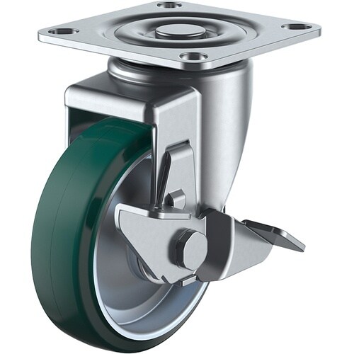 ユーエイ プレート式 自在 キャスター ウレタン