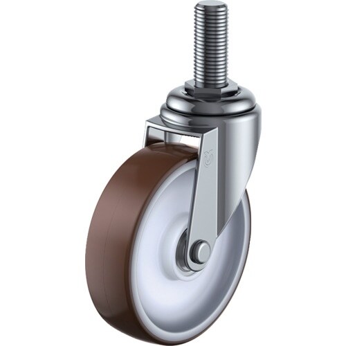 ユーエイ ねじ込み式 自在 キャスター ウレタン