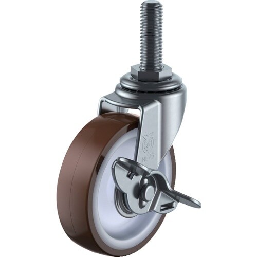 ユーエイ ねじ込み式 自在 キャスター ウレタン