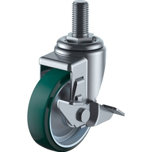 ユーエイ ねじ込み式 自在 キャスター ウレタン