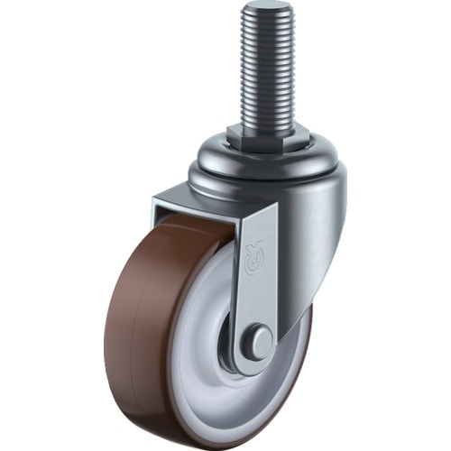 ユーエイ ねじ込み式 自在 キャスター ウレタン