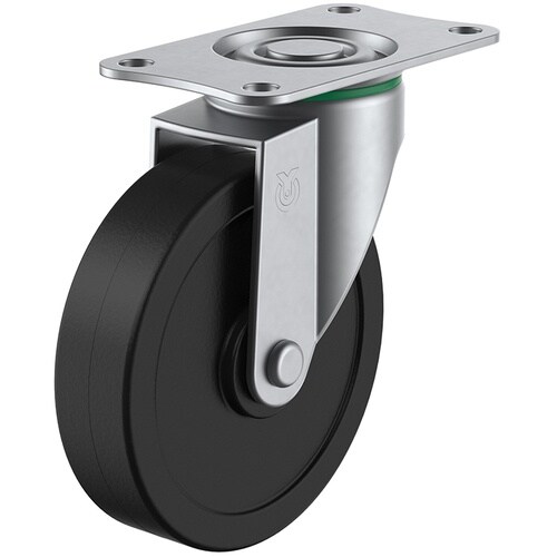 ユーエイ プレート式 自在 ステンレスキャスター