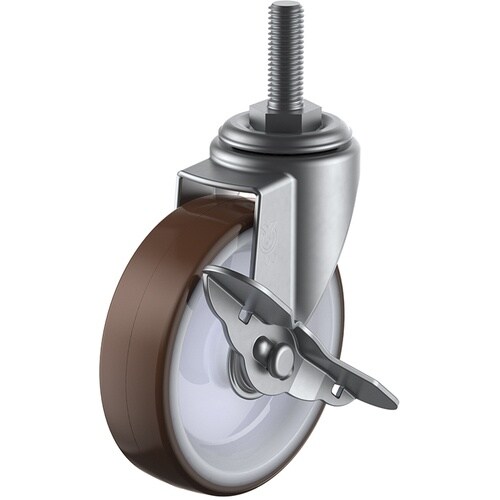 ユーエイ ねじ込み式 自在 ステンレスキャスター