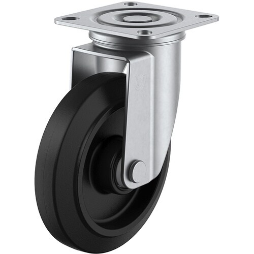 ユーエイ プレート式 自在 ステンレスキャスター