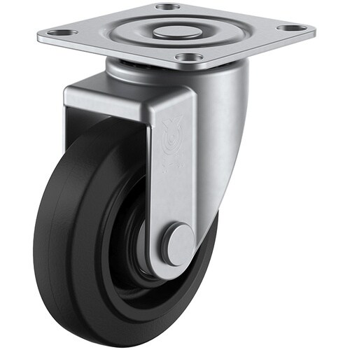 ユーエイ プレート式 自在 ステンレスキャスター