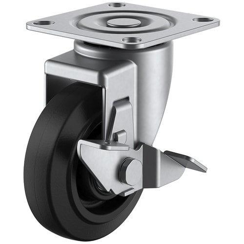 ユーエイ プレート式 自在 ステンレスキャスター