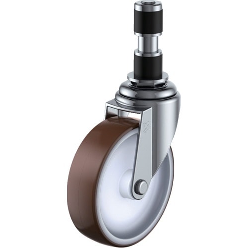 ユーエイ 差し込み式 自在 キャスター ウレタン