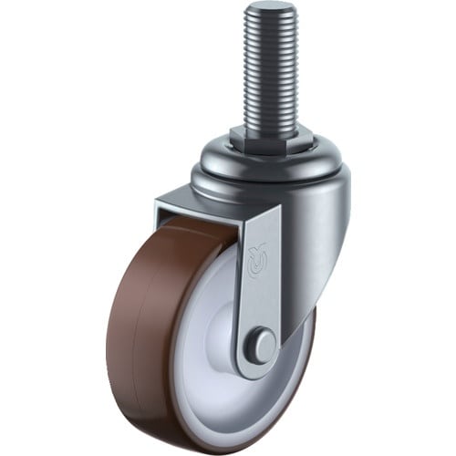 ユーエイ ねじ込み式 自在 キャスター ウレタン