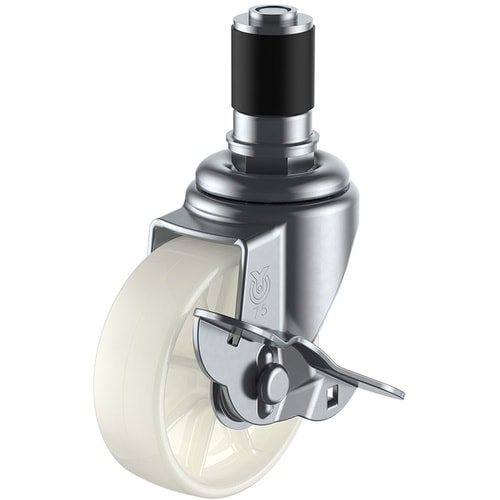 ユーエイ 差し込み式 自在 キャスター ナイロン