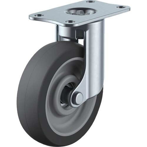 ユーエイ プレート式 自在 キャスター エラストマ