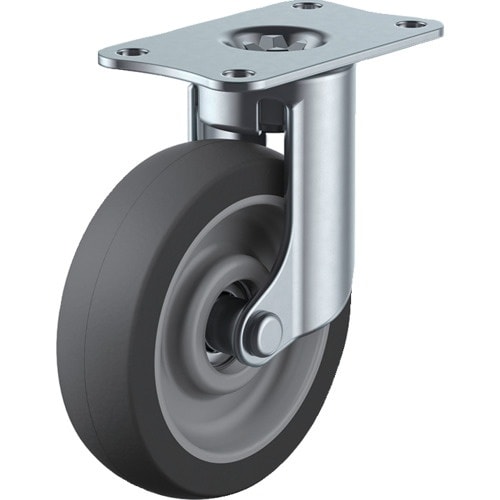 ユーエイ プレート式 自在 キャスター エラストマ