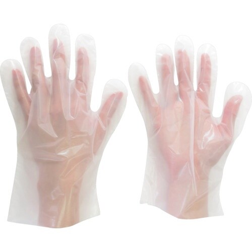 ミドリ安全 ポリエチレン製ディスポ手袋 Mサイズ