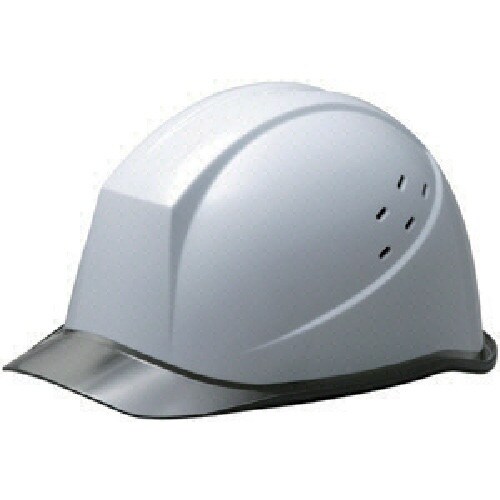ミドリ安全 バイザー型 通気孔付ヘルメット ホワイ