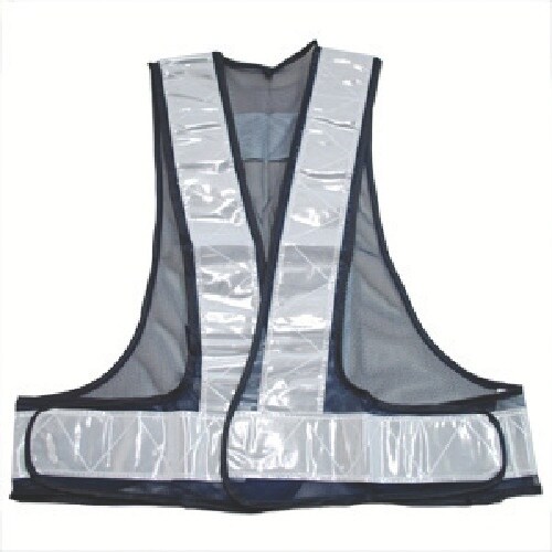 ミドリ安全 安全ベスト K−3V ネイビーXシルバ