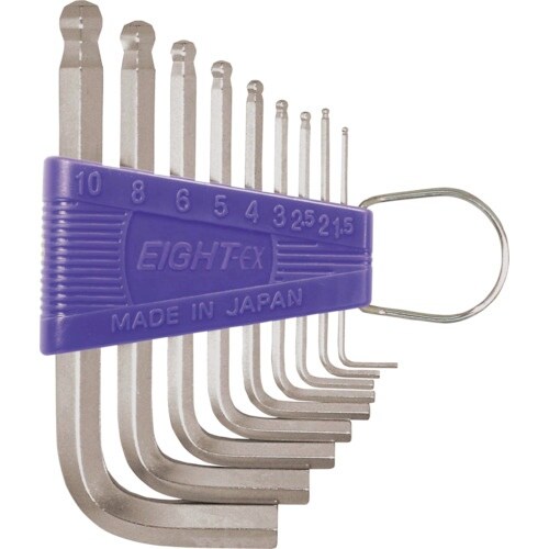 EIGHT 六角棒スパナ テーパーヘッド 標準寸法