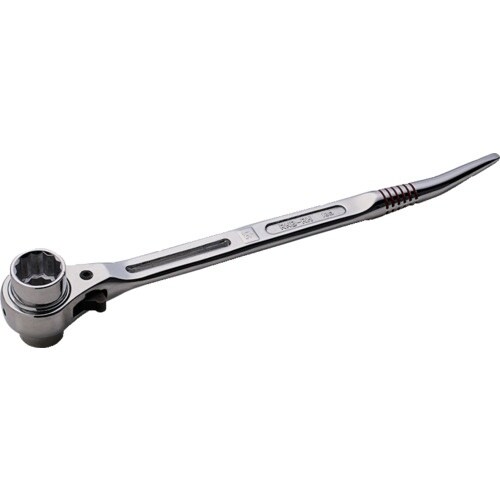 スーパー 総ミガキ 曲がりしの付・両口ラチェットレ