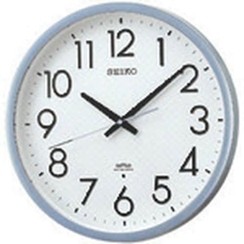 SEIKO 電波掛時計 直径390×52 P枠 銀