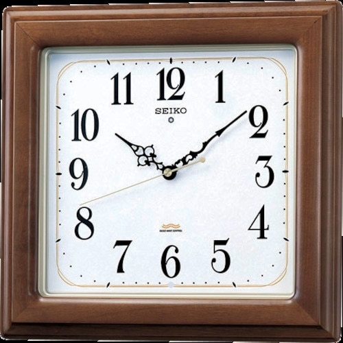 SEIKO 電波掛時計 木枠