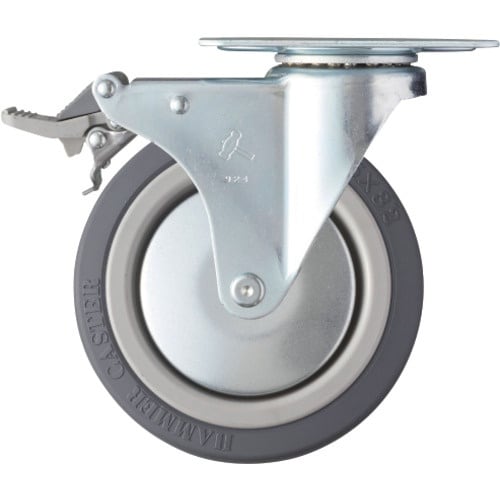 ハンマー プレート式キャスター 自在(ストッパー付