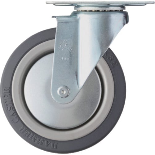 ハンマー プレート式キャスター 自在 車輪径125