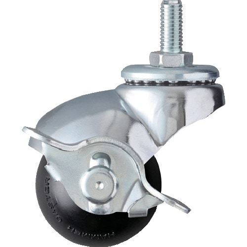 ハンマー ねじ込み式W3/8 旋回式ゴム車輪 40