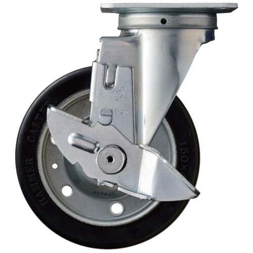 ハンマー 旋回式ゴム車輪(ワイドタイプ・ローラーベ