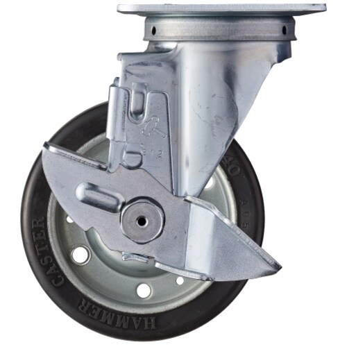 ハンマー 旋回式ゴム車輪(ワイドタイプ)125mm