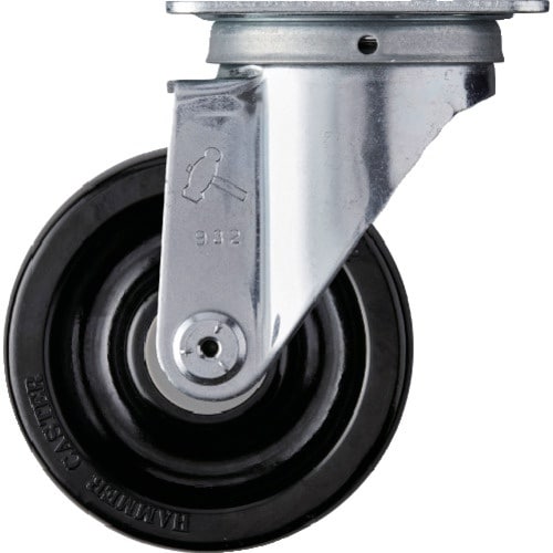 ハンマー プレート式旋回式フェノールキャスター 1