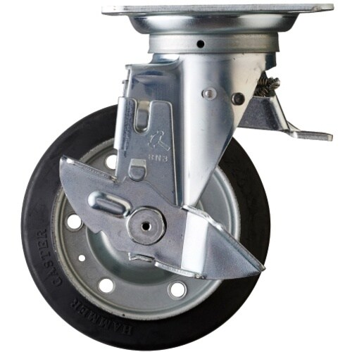 ハンマー スイッチキャスター ゴム車輪 150mm