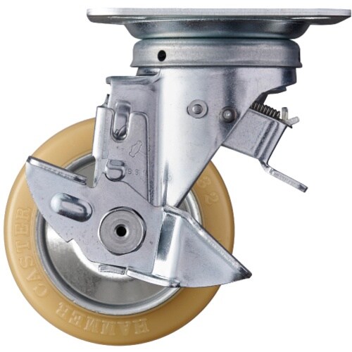 ハンマー スイッチキャスター ウレタン車輪(ローラ