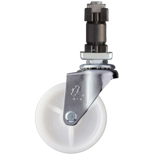 ハンマー パイプ差込み旋回式ナイロン車輪 65mm