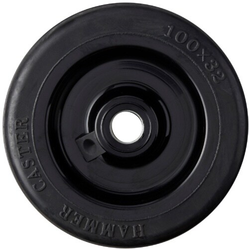 ハンマー S型SUSゴム車輪 100mm