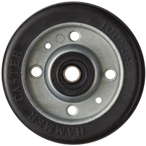 ハンマー S型幅広ゴムB入り車輪 100mm