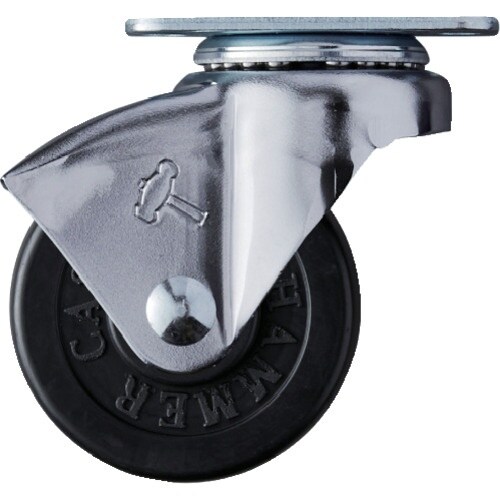 ハンマー プレート式キャスター 自在 車輪径50m