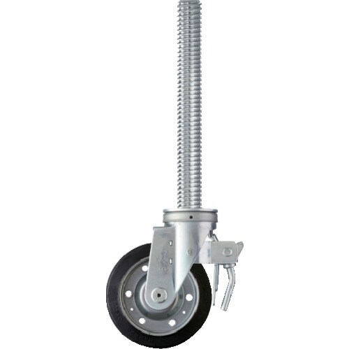 ハンマー ねじ込み式足場用キャスター 旋回式 車輪