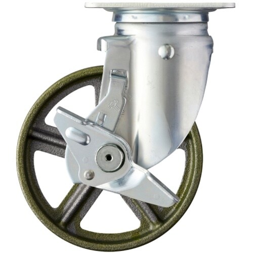 ハンマー 旋回式イモノ車輪 150mm ストッパー