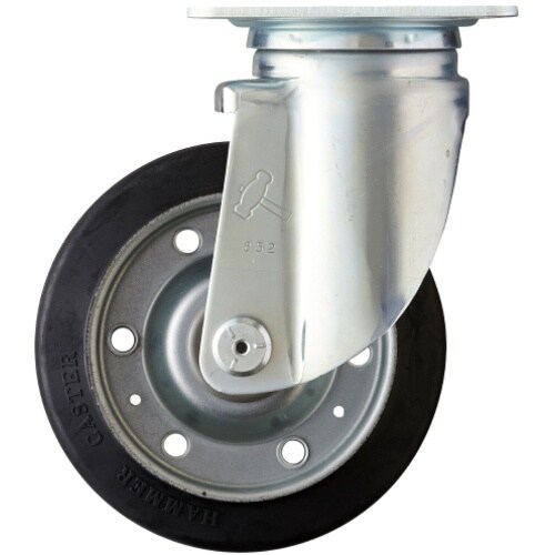 ハンマー 旋回式ゴム車輪 150mm