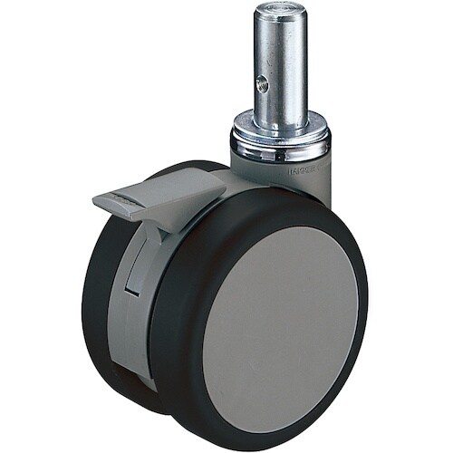 ハンマー 双輪差込み旋回式ウレタン車輪 100mm