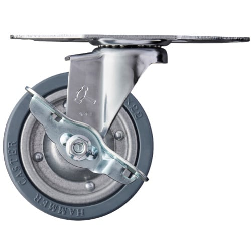 ハンマー Eシリーズコーナー 旋回式ゴム車輪(スチ