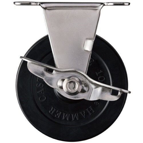 ハンマー ステンレス製プレート式キャスター 固定(