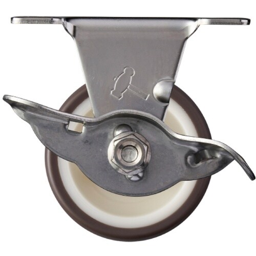 ハンマー ステンレス製プレート式キャスター 固定ス