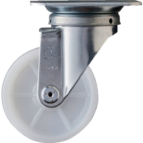 ハンマー プレート式 旋回式ナイロンキャスター 1