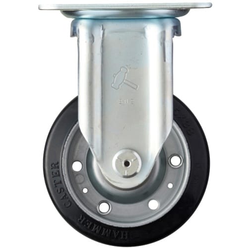 ハンマー 固定式ゴム車輪 125mm