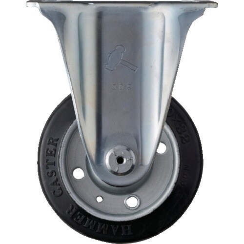 ハンマー 固定式ゴム車輪(ローラーベアリング)10