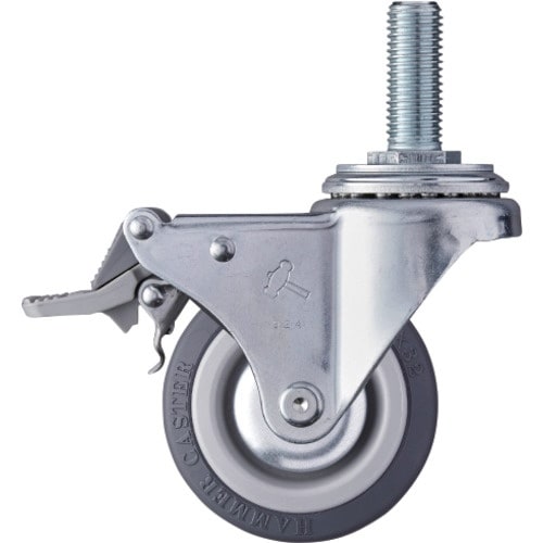 ハンマー ねじ込み式キャスター 自在(ストッパー付