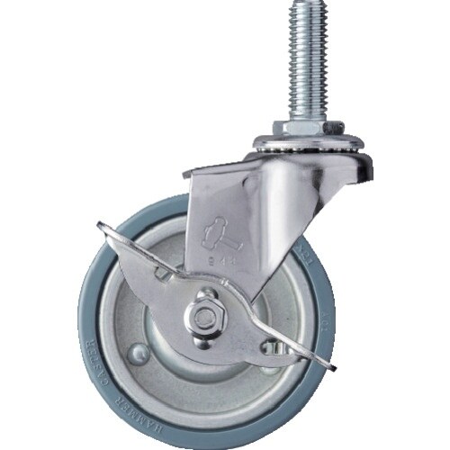 ハンマー ねじ込み式キャスター 自在(ストッパー付