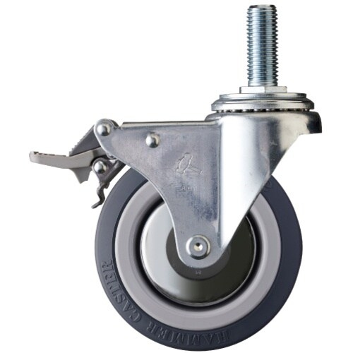 ハンマー ねじ込み旋回式ウレタン車輪 100mm