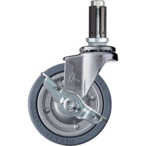 ハンマー パイプ差込み式キャスター 自在(ストッパ