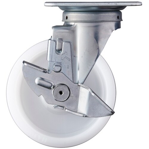 ハンマー 旋回式ナイロン車輪 125mm ストッパ